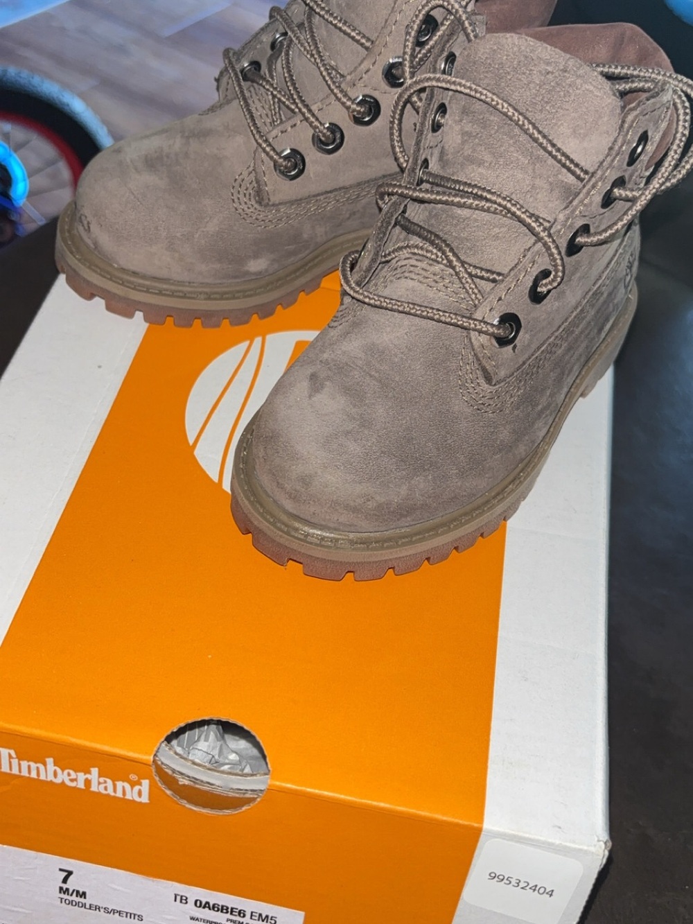Timberland Toddler Tan Suede Lace-Up Boots